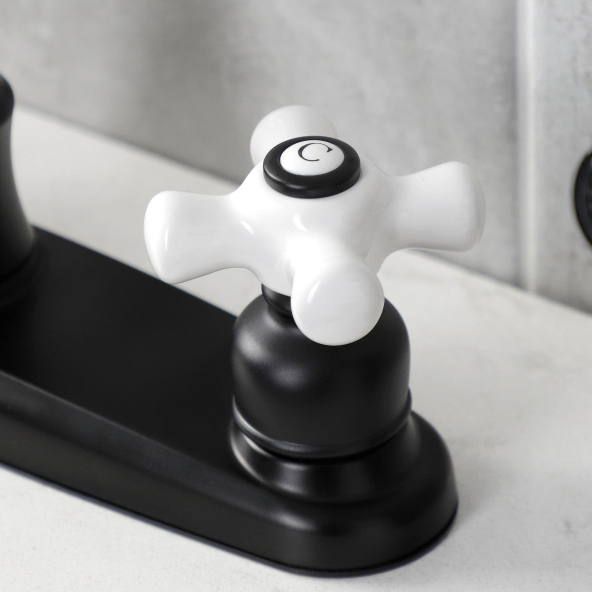 Victorian FB7790PXSP Two-Handle 4-Hole Deck Mount 8" Centerset Kitchen Faucet with Side Sprayer, Matte Black