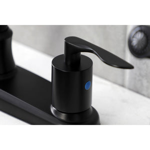 Serena FB7790SVLSP Two-Handle 4-Hole Deck Mount 8" Centerset Kitchen Faucet with Side Sprayer, Matte Black