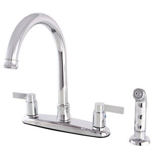 NuvoFusion FB7791NDLSP Two-Handle 4-Hole Deck Mount 8
