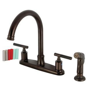 Kaiser FB7795CKLSP Two-Handle 4-Hole Deck Mount 8