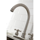 Victorian FB7798AXSP Two-Handle 4-Hole Deck Mount 8" Centerset Kitchen Faucet with Side Sprayer, Brushed Nickel