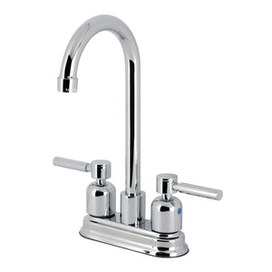 Concord FB8491DL Two-Handle 2-Hole Deck Mount Bar Faucet, Polished Chrome