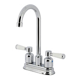 Paris FB8491DPL Two-Handle 2-Hole Deck Mount Bar Faucet, Polished Chrome