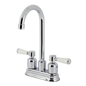 Paris FB8491DPL Two-Handle 2-Hole Deck Mount Bar Faucet, Polished Chrome