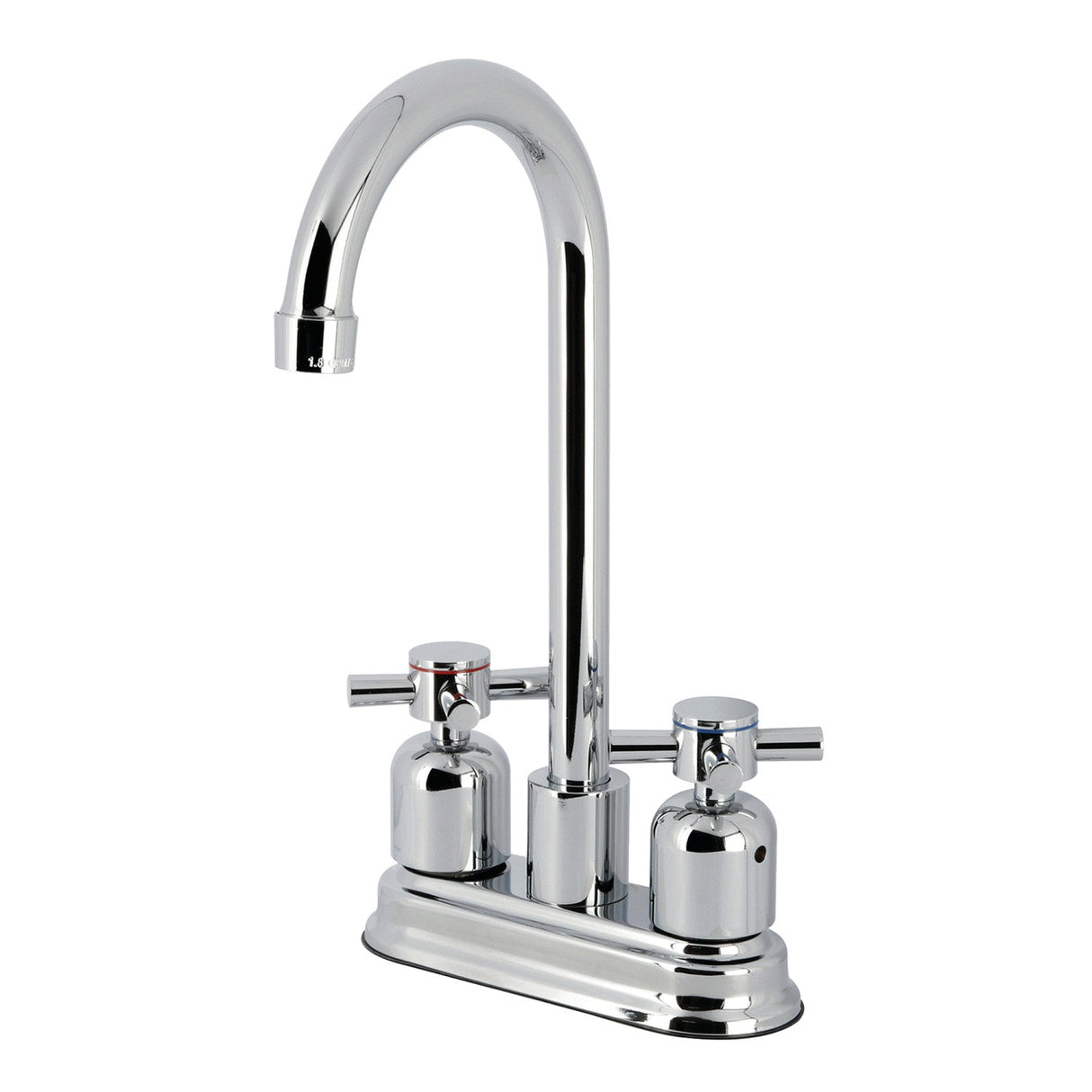 Concord FB8491DX Two-Handle 2-Hole Deck Mount Bar Faucet, Polished Chrome
