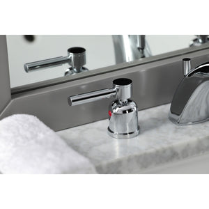 Concord FB8951DL Two-Handle 3-Hole Deck Mount Widespread Bathroom Faucet with Plastic Pop-Up, Polished Chrome