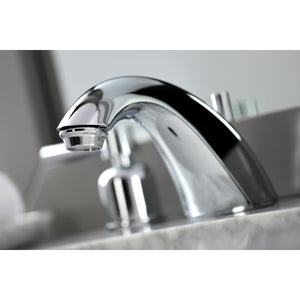 Concord FB8951DL Two-Handle 3-Hole Deck Mount Widespread Bathroom Faucet with Plastic Pop-Up, Polished Chrome