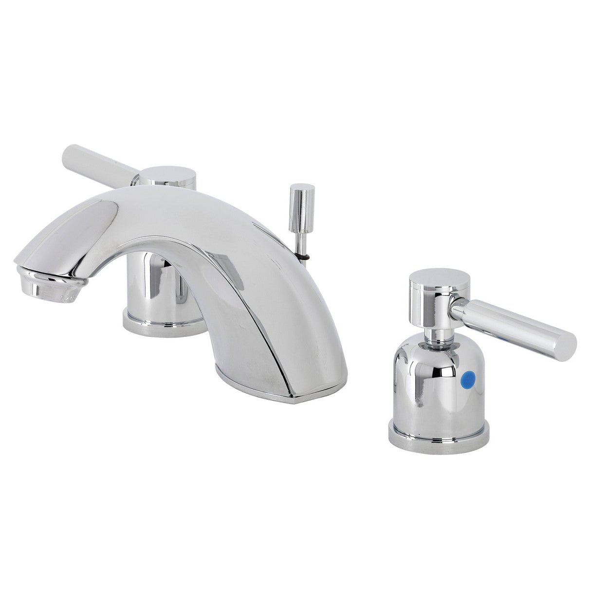 Concord FB8951DL Two-Handle 3-Hole Deck Mount Widespread Bathroom Faucet with Plastic Pop-Up, Polished Chrome