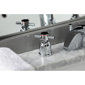 Concord FB8951DX Two-Handle 3-Hole Deck Mount Widespread Bathroom Faucet with Plastic Pop-Up, Polished Chrome