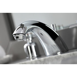 Concord FB8951DX Two-Handle 3-Hole Deck Mount Widespread Bathroom Faucet with Plastic Pop-Up, Polished Chrome