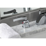Centurion FB8951EFL Two-Handle 3-Hole Deck Mount Widespread Bathroom Faucet with Plastic Pop-Up, Polished Chrome