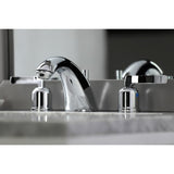 Centurion FB8951EFL Two-Handle 3-Hole Deck Mount Widespread Bathroom Faucet with Plastic Pop-Up, Polished Chrome