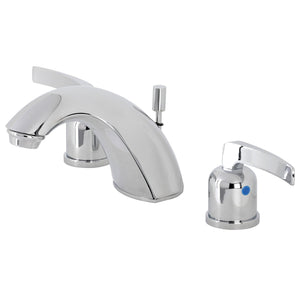 Centurion FB8951EFL Two-Handle 3-Hole Deck Mount Widespread Bathroom Faucet with Plastic Pop-Up, Polished Chrome