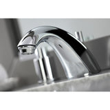 NuvoFusion FB8951NDL Two-Handle 3-Hole Deck Mount Widespread Bathroom Faucet with Plastic Pop-Up, Polished Chrome