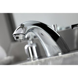 Millennium FB8951ZX Two-Handle 3-Hole Deck Mount Widespread Bathroom Faucet with Plastic Pop-Up, Polished Chrome
