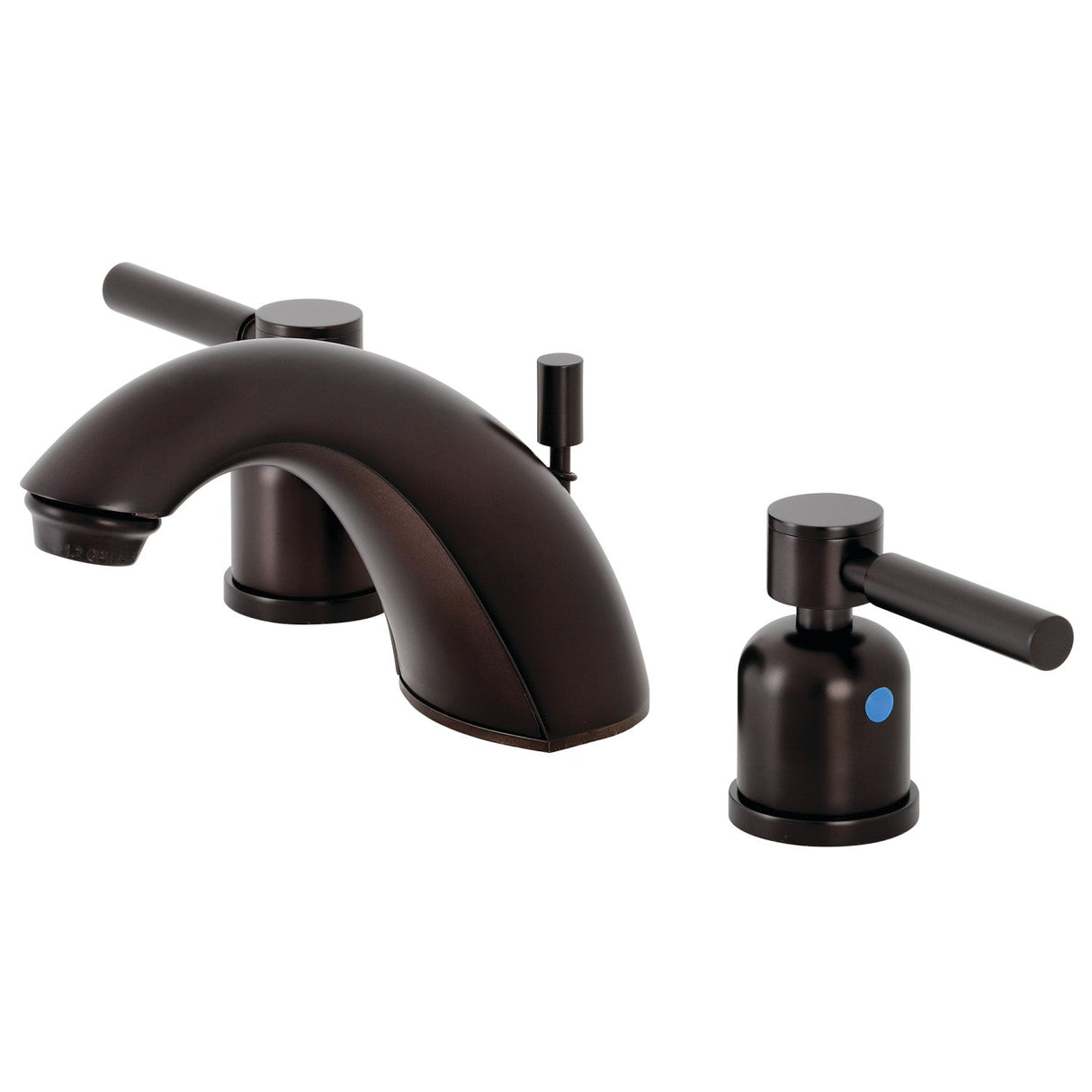 Concord FB8955DL Two-Handle 3-Hole Deck Mount Widespread Bathroom Faucet with Plastic Pop-Up, Oil Rubbed Bronze