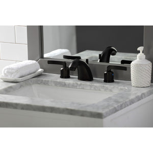 Centurion FB8955EFL Two-Handle 3-Hole Deck Mount Widespread Bathroom Faucet with Plastic Pop-Up, Oil Rubbed Bronze