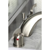 Centurion FB8958EFL Two-Handle 3-Hole Deck Mount Widespread Bathroom Faucet with Plastic Pop-Up, Brushed Nickel