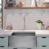 Nantucket Sinks 23-Inch Farmhouse Fireclay Sink with Concrete Finish