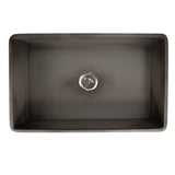 Nantucket Sinks 30-Inch Farmhouse Fireclay Sink with Concrete Finish