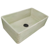 Nantucket Sinks 33-Inch Farmhouse Fireclay Sink with Shabby Green Finish