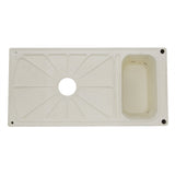 Nantucket Sinks 36 Inch Italian Farmhouse Fireclay Sink with Built-In Drainboard