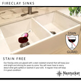 Nantucket Sinks 18 inch Fireclay Round Bar-Prep Sink