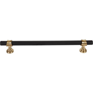 Top Knobs M2768 Bit Appliance Pull 12 Inch (c-c) - Flat Black and Honey Bronze