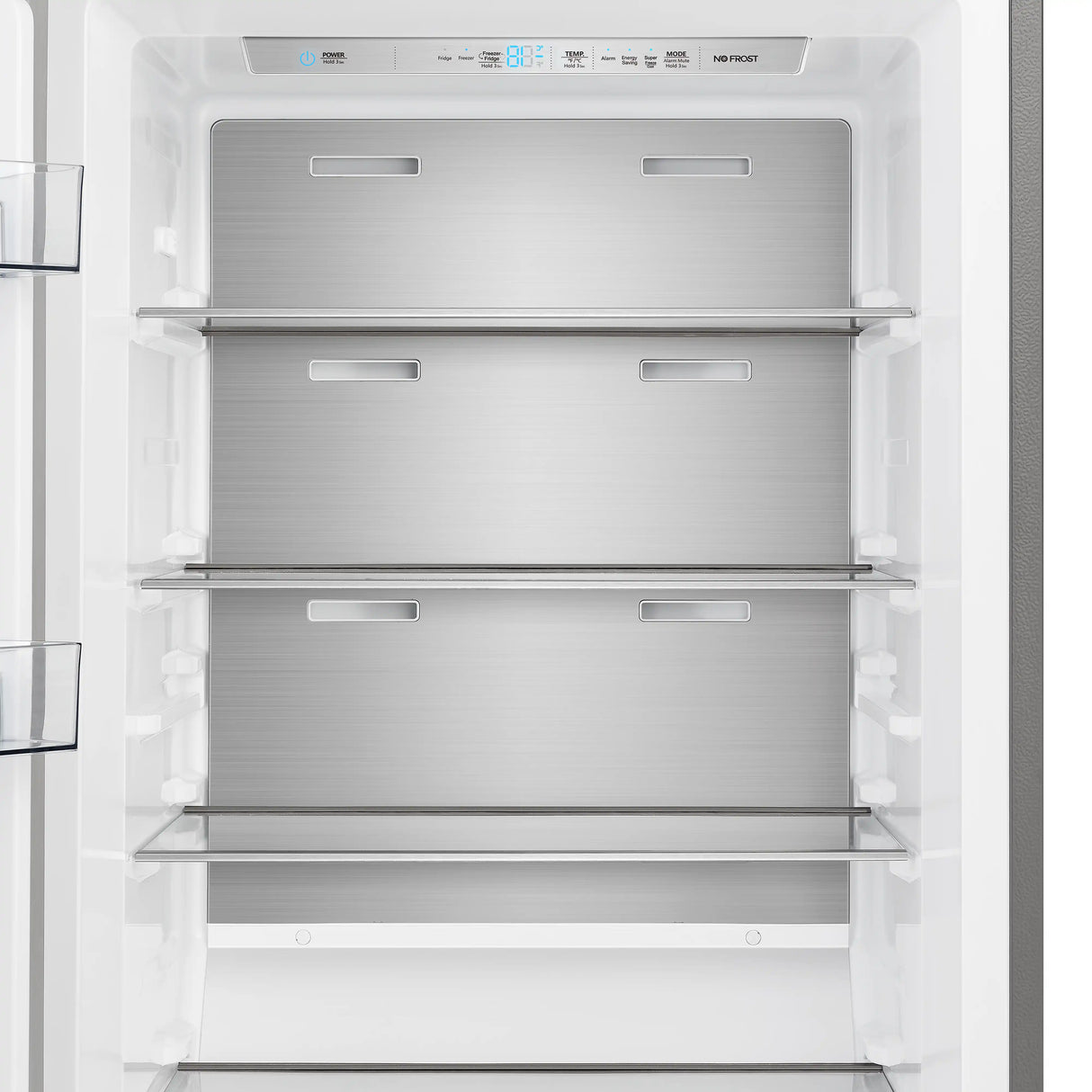 Forno Maderno 28-Inch Convertible Built-In Refrigerator/Freezer with 4-Inch Decorative Grill Trim, 13.6 cu.ft., Left Hinge in Stainless Steel (FFFFD1722-32LS)