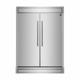 Forno 60-Inch Maderno 2-Piece Convertible Built-In Refrigerator/Freezer with Decorative Grill Trim, 27.2 cu.ft. (FFFFD1722-60S)