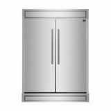 Forno 2-Piece Appliance Package - 48-Inch Dual Fuel Range and 60-Inch Built-In Refrigerator in Stainless Steel