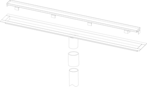 Infinity Drain FFTIF 6524 24" Complete Kit for FFTIF 65