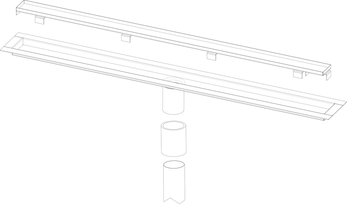 Infinity Drain FFTIF 6536 36" Complete Kit for FFTIF 65