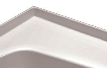 Hydro Systems FLA.MO3 MOLDED TILE FLANGE 3 SIDED