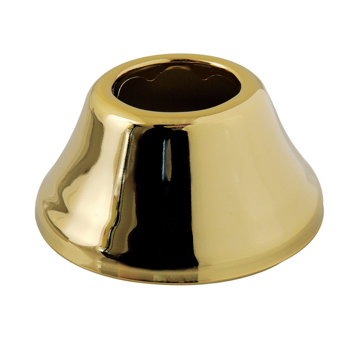 Made To Match FLBELL11432 1-1/4 Inch ID x 3 Inch OD Bell Flange, Polished Brass