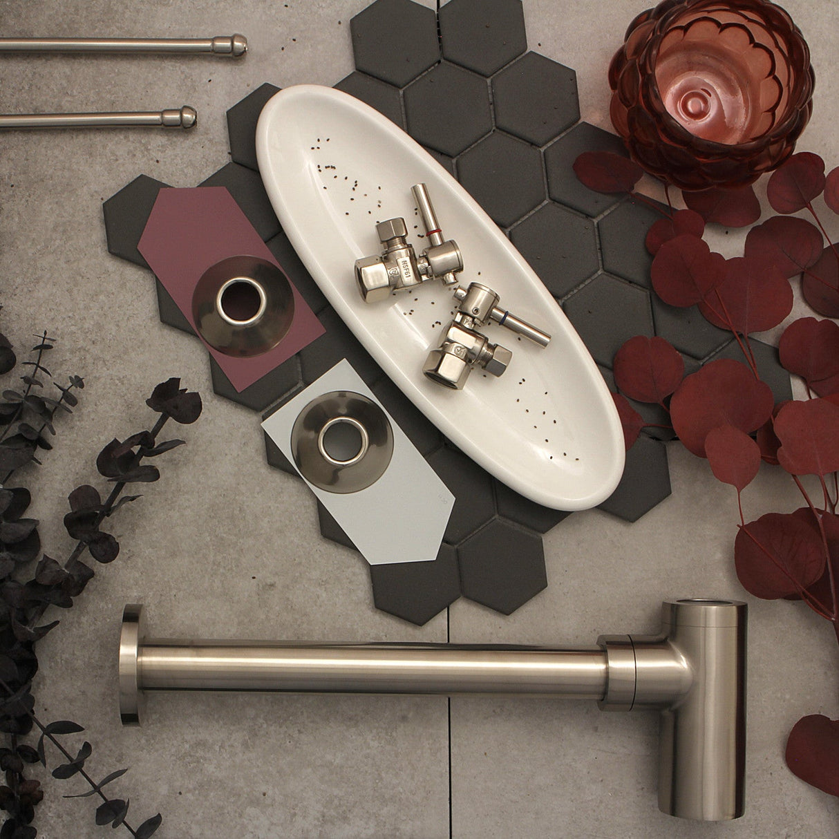 Made To Match FLBELL128 13/16 Inch O.D Comp Bell Flange, Brushed Nickel