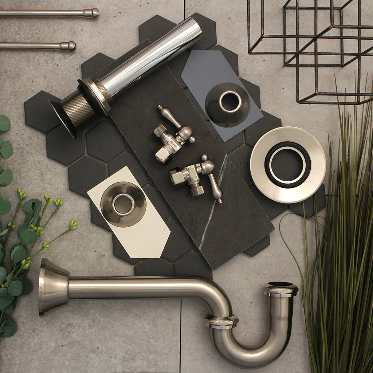 Made To Match FLBELL128 13/16 Inch O.D Comp Bell Flange, Brushed Nickel