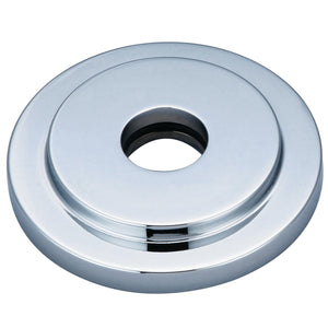 Manhattan FLEURO1 Round Shower Arm Flange, Polished Chrome