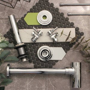 Made To Match FLMODERN1 3-Inch O.D Escutcheon (3/4 Inch Inside Diameter), Polished Chrome