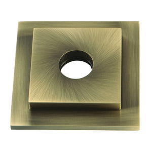 Claremont FLSQUARE3 Square Shower Arm Flange, Antique Brass