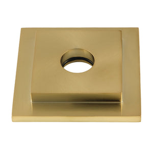 Claremont FLSQUARE7 Square Shower Arm Flange, Brushed Brass