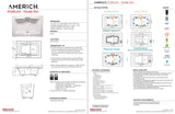 Americh FO7248TRA2-WH Forum 7248 Right Hand - Tub Only / Airbath 2 - White