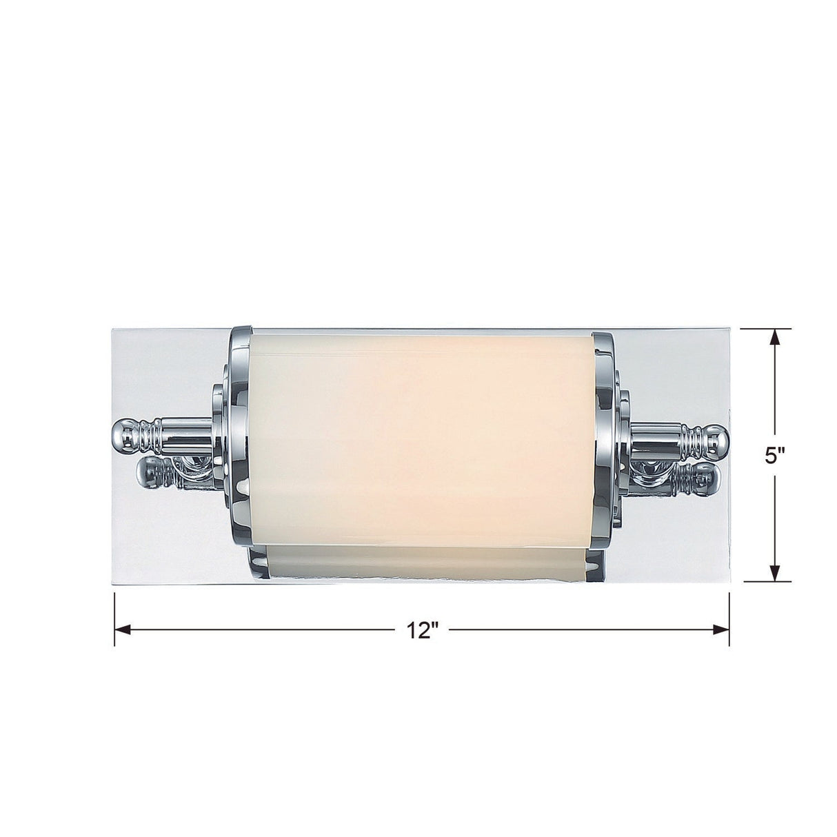 Foster 1 Light Polished Chrome Bathroom Vanity FOS-A8050-CH