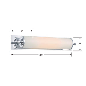 Foster 1 Light Polished Chrome Bathroom Vanity FOS-A8051-CH