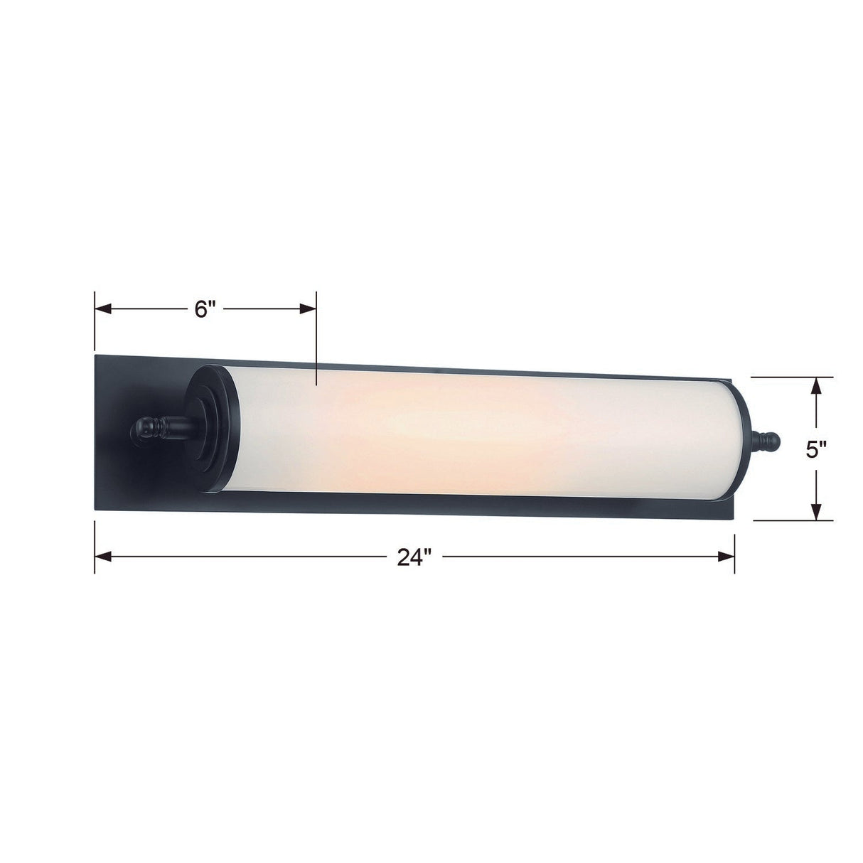 Foster 1 Light Polished Chrome Bathroom Vanity FOS-A8051-CH
