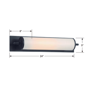 Foster 1 Light Polished Chrome Bathroom Vanity FOS-A8051-CH