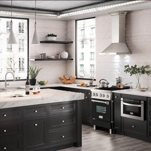 ZLINE 24 in. 2.8 cu. ft. Legacy Induction Range with 4 Element Cooktop and Electric Convection Oven in Stainless Steel (RAIND-24)