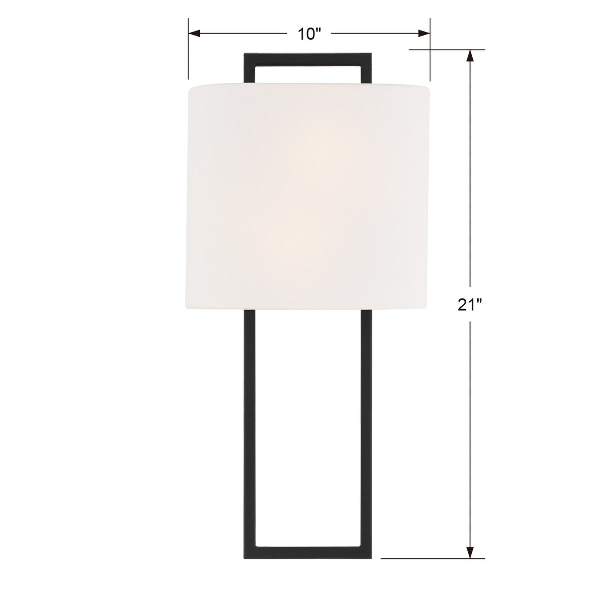 Fremont 2 Light Black Forged Sconce FRE-422-BF