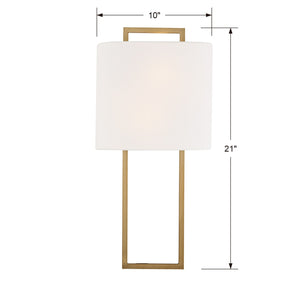 Fremont 2 Light Black Forged Sconce FRE-422-BF