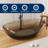 New England Home Goods Adams 71" Freestanding Tub in White - Stone Resin Solid Surface